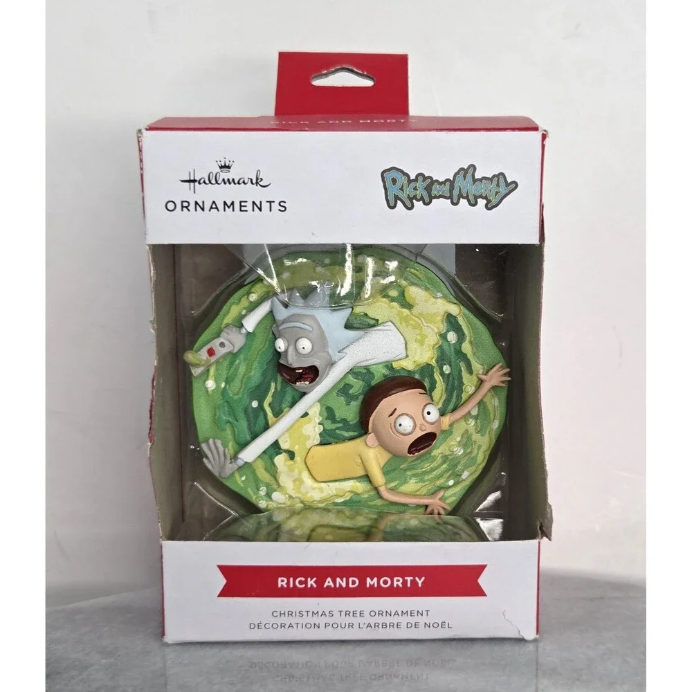 Hallmark Rick and Morty Christmas Ornament Adult Swim Cartoon Network Gift Boxed